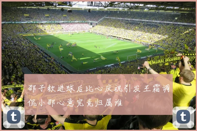 邵子钦进球后比心庆祝引发王霜调侃小邵心意究竟归属谁